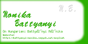 monika battyanyi business card